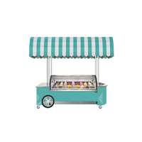 Carro de helado móvil Prosky Popsicle Street con Washbasin
